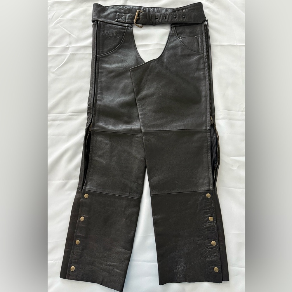 Men’s XL Easy Rider Black Leather Chaps